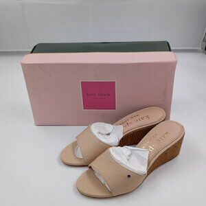 Kate Spade, Meena Wedge Sandal, Nude, Women's Size 5